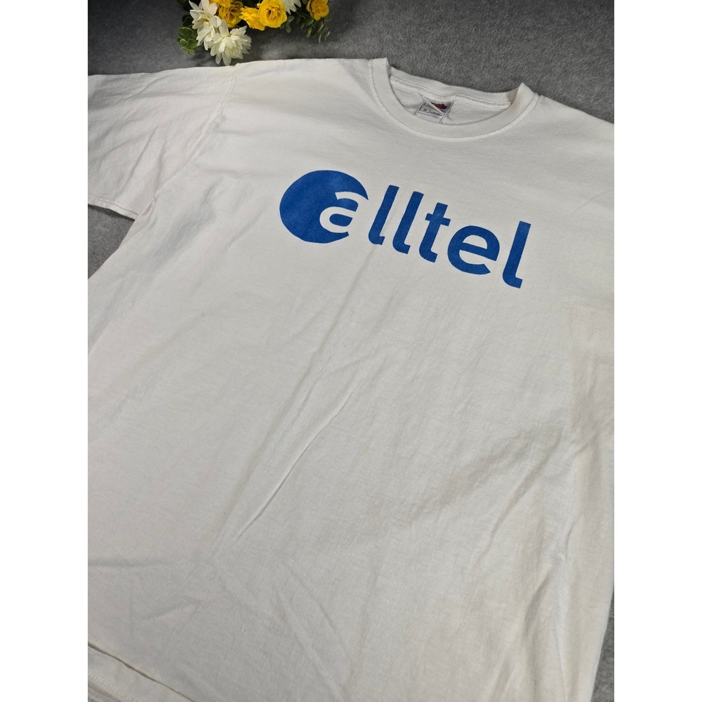 Vintage Alltel Wireless 90s/Y2K Graphic TShirt Mens XL White Cotton Fruit Loom - Picture 3 of 11